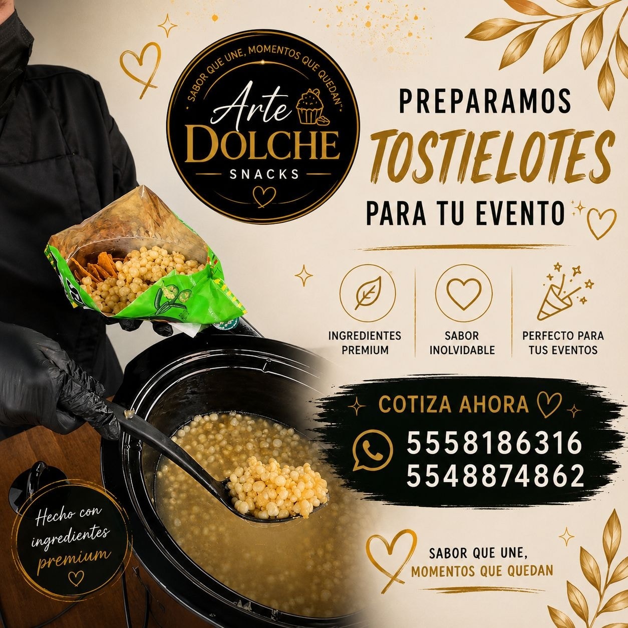 Esquites Preparados — Arte Dolche Snacks